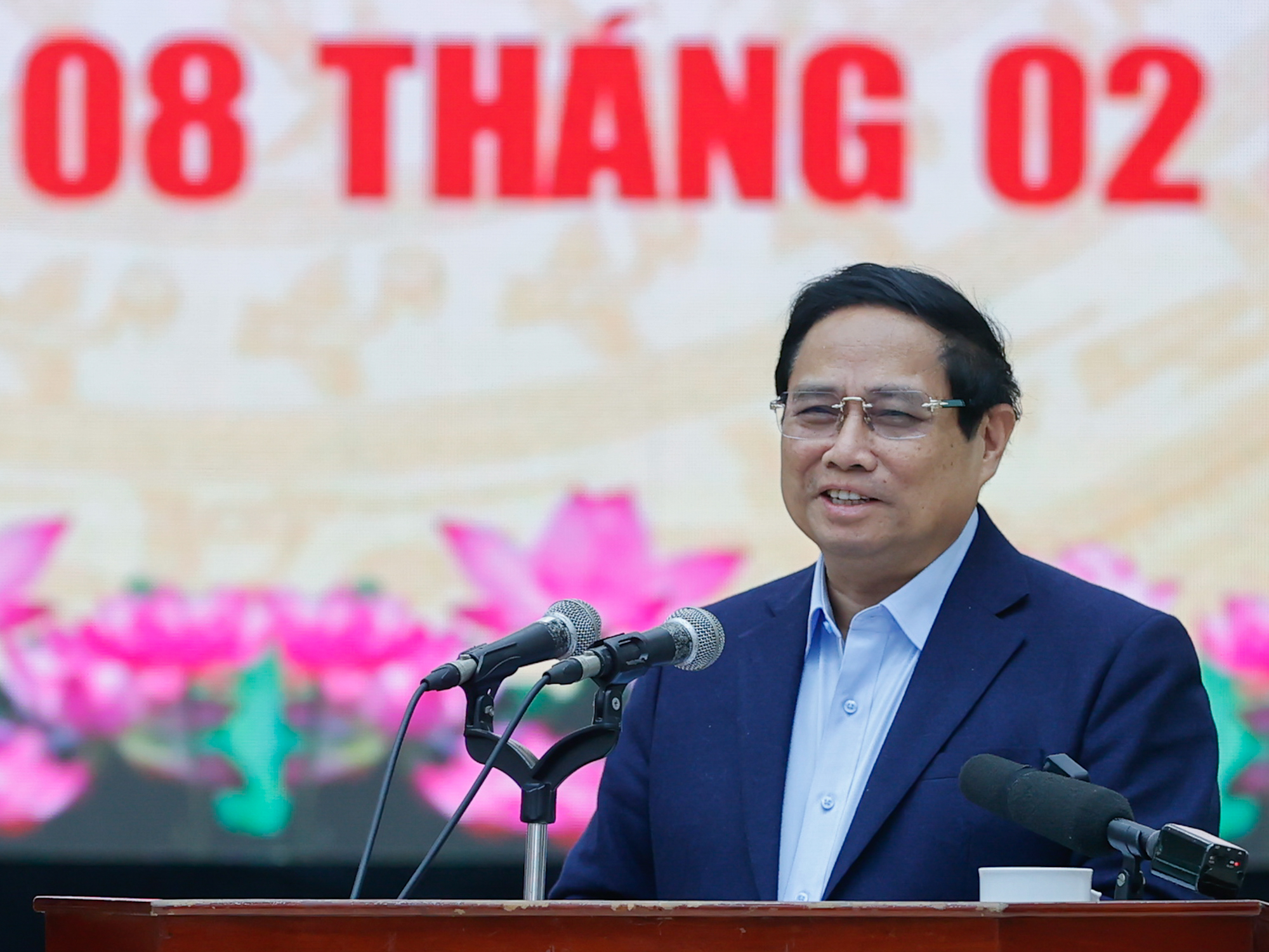 Thủ tướng phát biểu tại cuộc làm việc - Ảnh: VGP