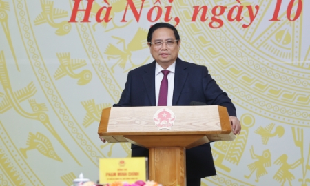 Thủ tướng phát biểu tại hội nghị - Ảnh: VGP