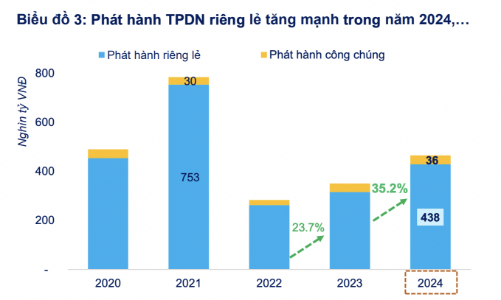 Thấy gì từ con số 470.000 tỷ trái phiếu phát hành mới năm 2024, nhưng chỉ 36.000 tỷ phát hành ra công chúng? 