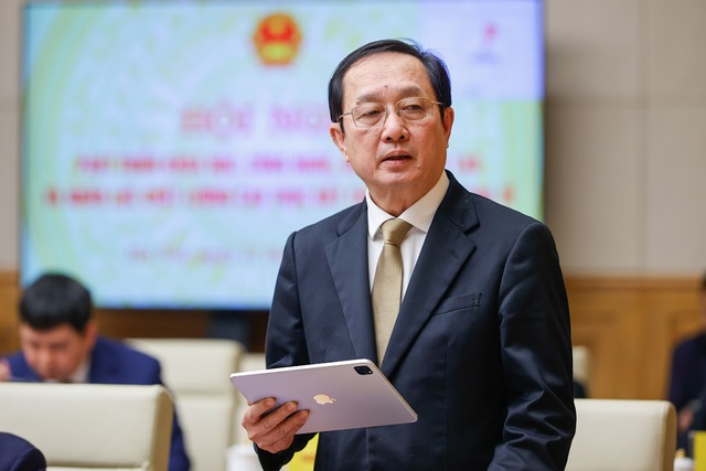 Bộ trưởng Bộ Khoa học và Công nghệ Huỳnh Thành Đạt phát biểu tại Hội nghị - Ảnh: VGP. 