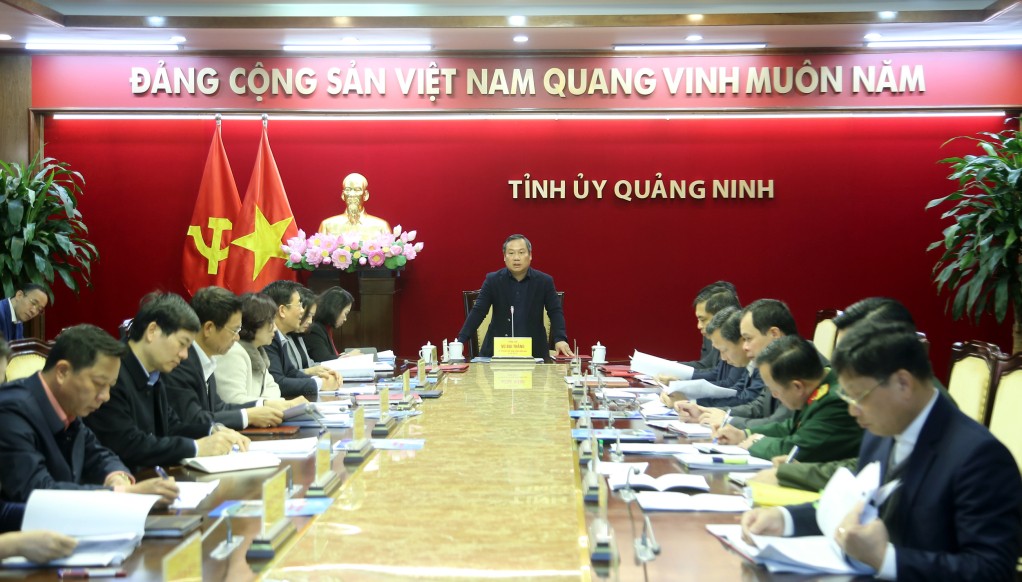 Ban Thường vụ Tỉnh ủy Quảng Ninh cho ý kiến về kịch bản tăng trưởng kinh tế năm 2025.