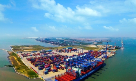 Cảng Container quốc tế Tân Cảng Hải Phòng tại khu bến Lạch Huyện