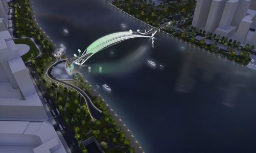 TP.HCM khởi công cầu đi bộ qua sông Sài Gòn gần 1.000 tỷ đồng vào cuối tháng 3