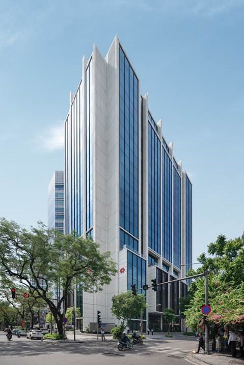 Hội sở Techcombank số 6 phố Quang Trung, quận Hoàn Kiếm, Hà Nội.
