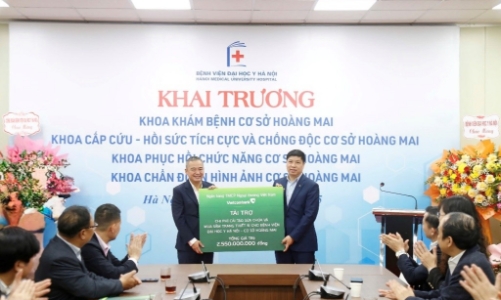 Vietcombank đồng hành cùng Bệnh viện Đại học Y Hà Nội - cơ sở Hoàng Mai với gói tài trợ 2,55 tỷ đồng