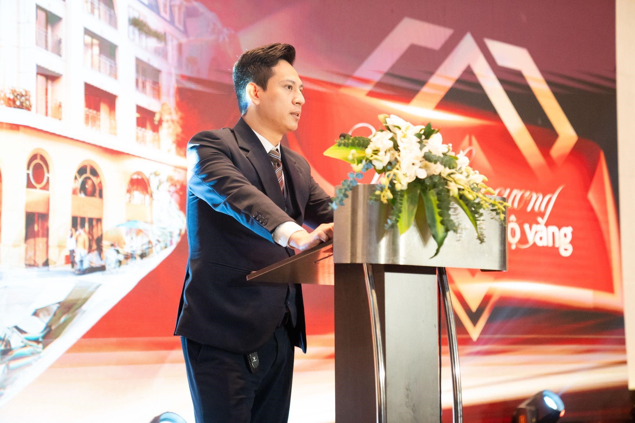 Ông Nguyễn Nhật Anh - Phó Tổng giám đốc Khang Phát Holdings phát biểu tại sự kiện ra mắt dự án.