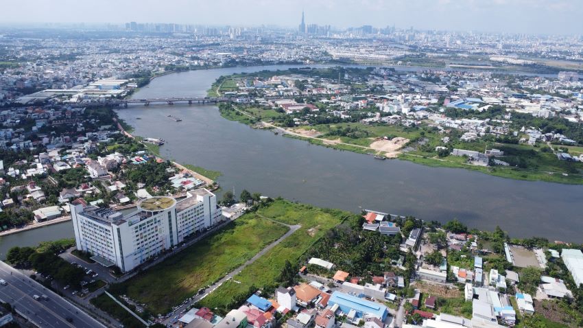 Sông Sài Gòn đi qua nhiều tỉnh, thành phố khu vực Đông Nam Bộ - Ảnh minh họa.