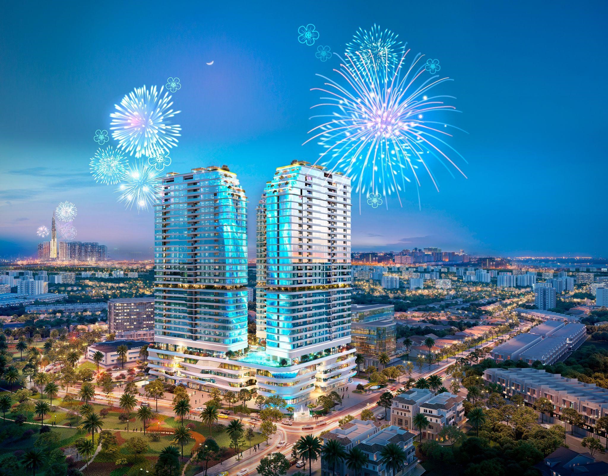 King Crown Infinity sở hữu trung tâm thương mại đẳng cấp 14.000m2 nối liền 02 tòa tháp căn hộ.