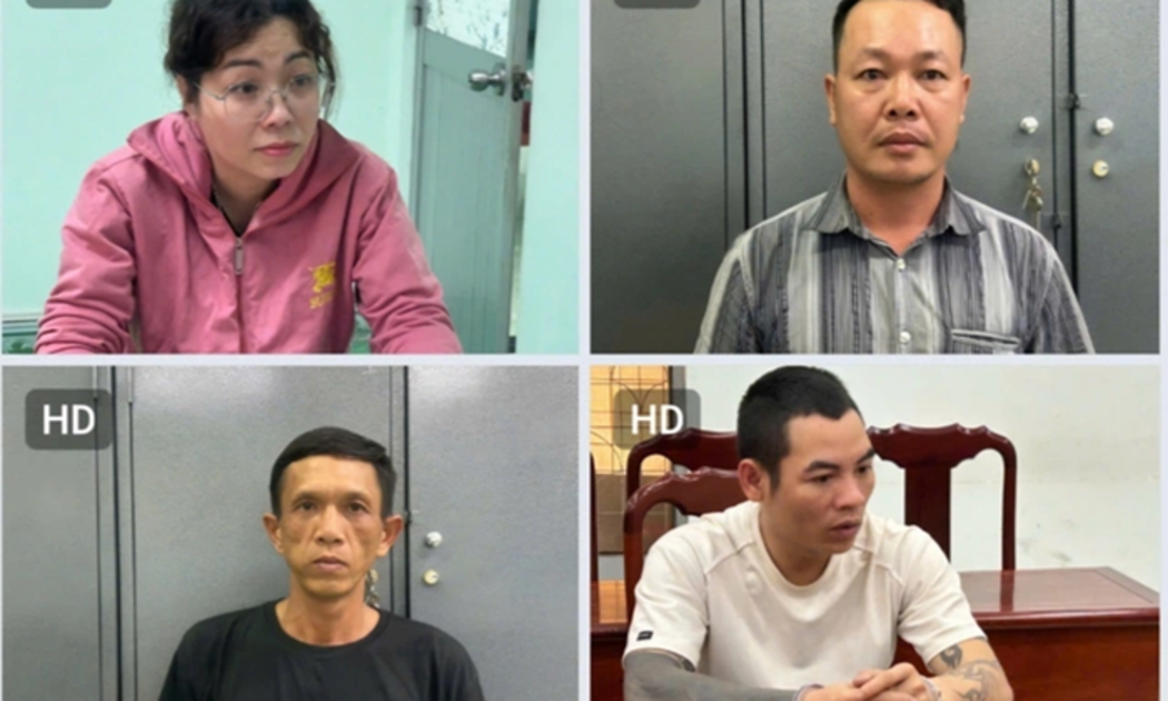 Nhóm đối tượng do Huỳnh Thị Kim Oanh cầm đầu đã lập hơn 100 tài khoản ngân hàng, bán cho đối tượng ở Campuchia để lừa đảo - Ảnh: Công an Bình Dương.