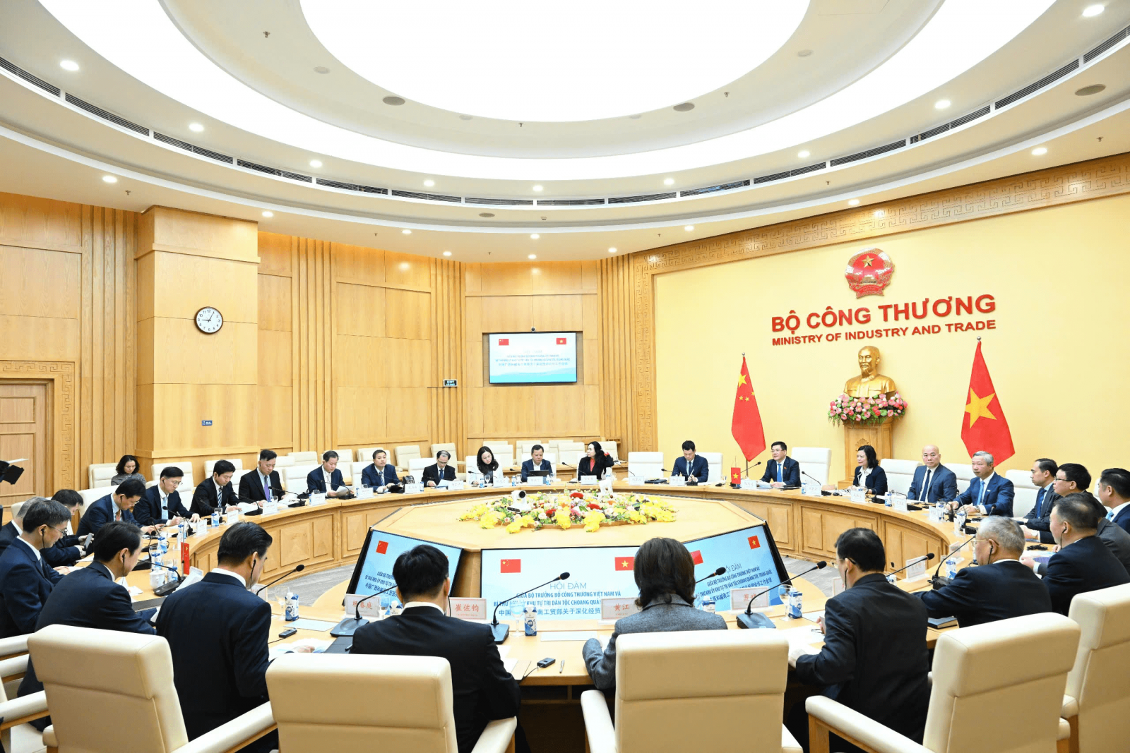 Quang cảnh buổi hội đàm.
