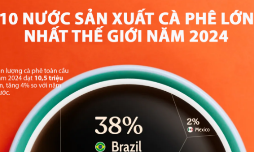10 nước sản xuất cà phê lớn nhất thế giới, Việt Nam đứng thứ hai