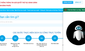 Trợ lý ảo Chatbot AI trên Cổng Dịch vụ công tỉnh Bình Phước