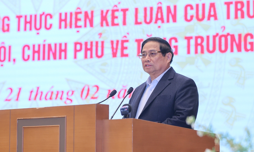 Thủ tướng Phạm Minh Chính chủ trì hội nghị - Ảnh: VGP