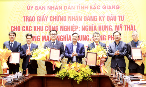 Bắc Giang sẽ có thêm 4 khu công nghiệp với tổng vốn đầu tư khoảng 10.536 tỷ đồng