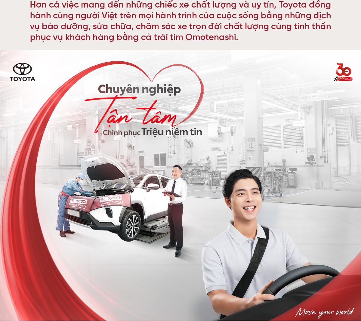 Hành trình dịch vụ Toyota “chạm” đến trái tim triệu khách hàng Việt  - Ảnh 2