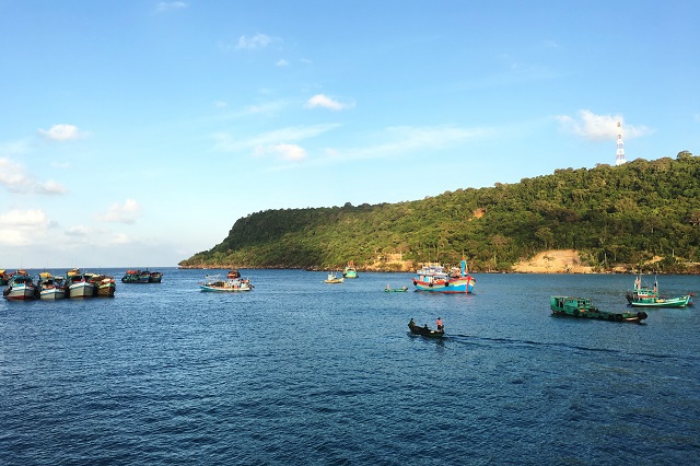 Cảng cá Thổ Châu (Thổ Chu) được bổ sung công năng và công bố thành cảng thủy nội địa. Trong ảnh: Một góc cảng cá Thổ Châu hiện nay. Ảnh: Internet