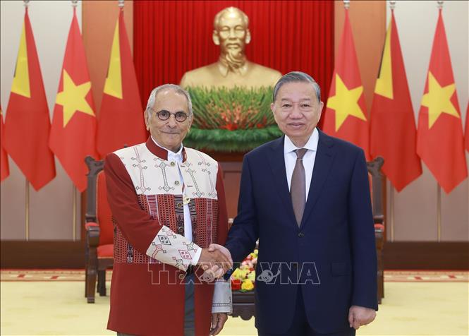 Tổng Bí thư Tô Lâm tiếp Tổng thống Timor-Leste - Ảnh: TTXVN