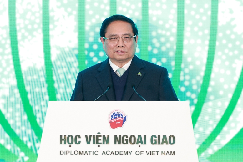 Prime Minister Pham Minh Chinh delivers opening speech at the 2nd ASEAN Future Forum 2025 (Photo: VGP)