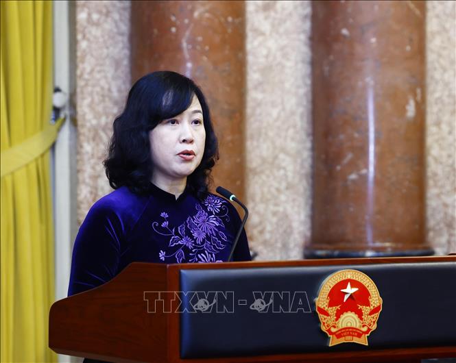 Bộ trưởng Bộ Y tế Đào Hồng Lan phát biểu. Ảnh: TTXVN