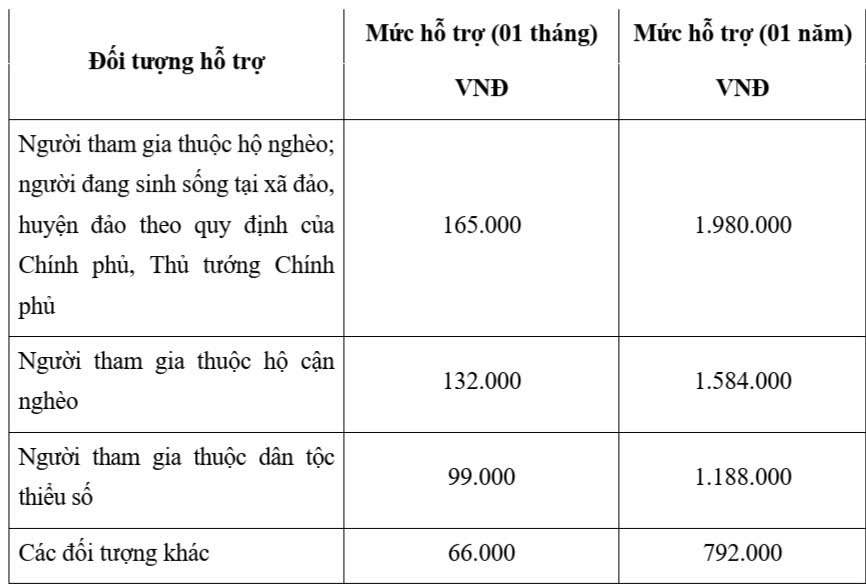 Dự kiến mức hỗ trợ tiền đóng bảo hiểm xã hội tự nguyện từ 1/7/2025 - Ảnh 1