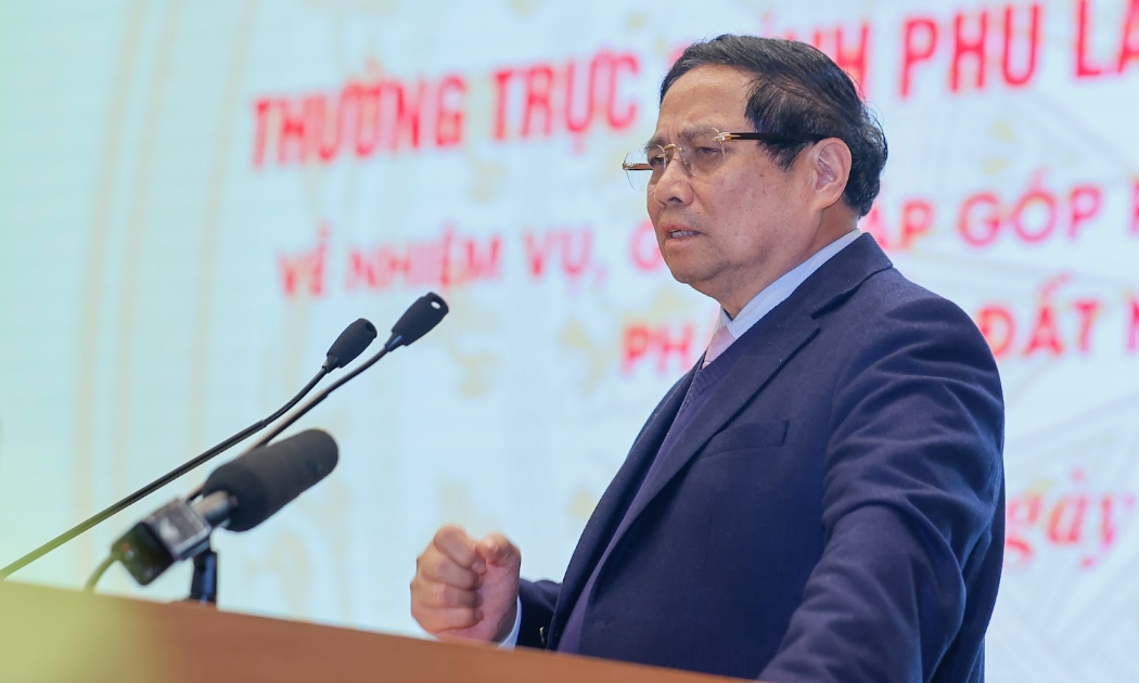 Thủ tướng Phạm Minh Chính chỉ đạo tạo Hội nghị “Nhiệm vụ, giải pháp góp phần tăng trưởng kinh tế hai con số, phát triển đất nước nhanh và bền vững”.