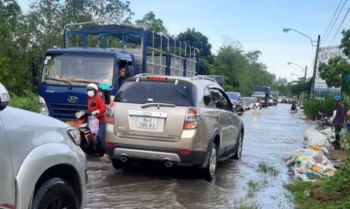 Giải quyết ngập úng và an toàn giao thông trên các tuyến quốc lộ qua Trà Vinh