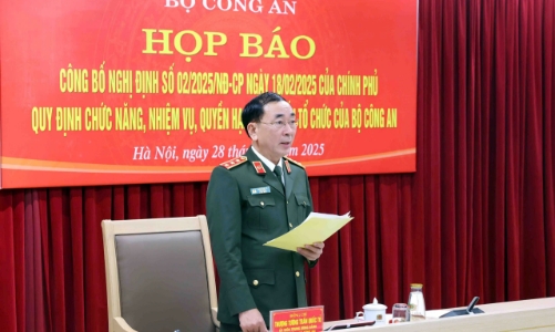 Bộ Công an tiếp nhận 5 nhiệm vụ mới