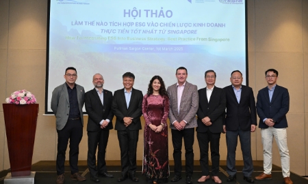 Hội thảo “Làm thế nào tích hợp ESG vào chiến lược kinh doanh: Thực tiễn tốt nhất từ Singapore” do Viện quản lý VIETSTAR và Đại học Quản lý Singapore (SMU) tổ chức tại TP.HCM