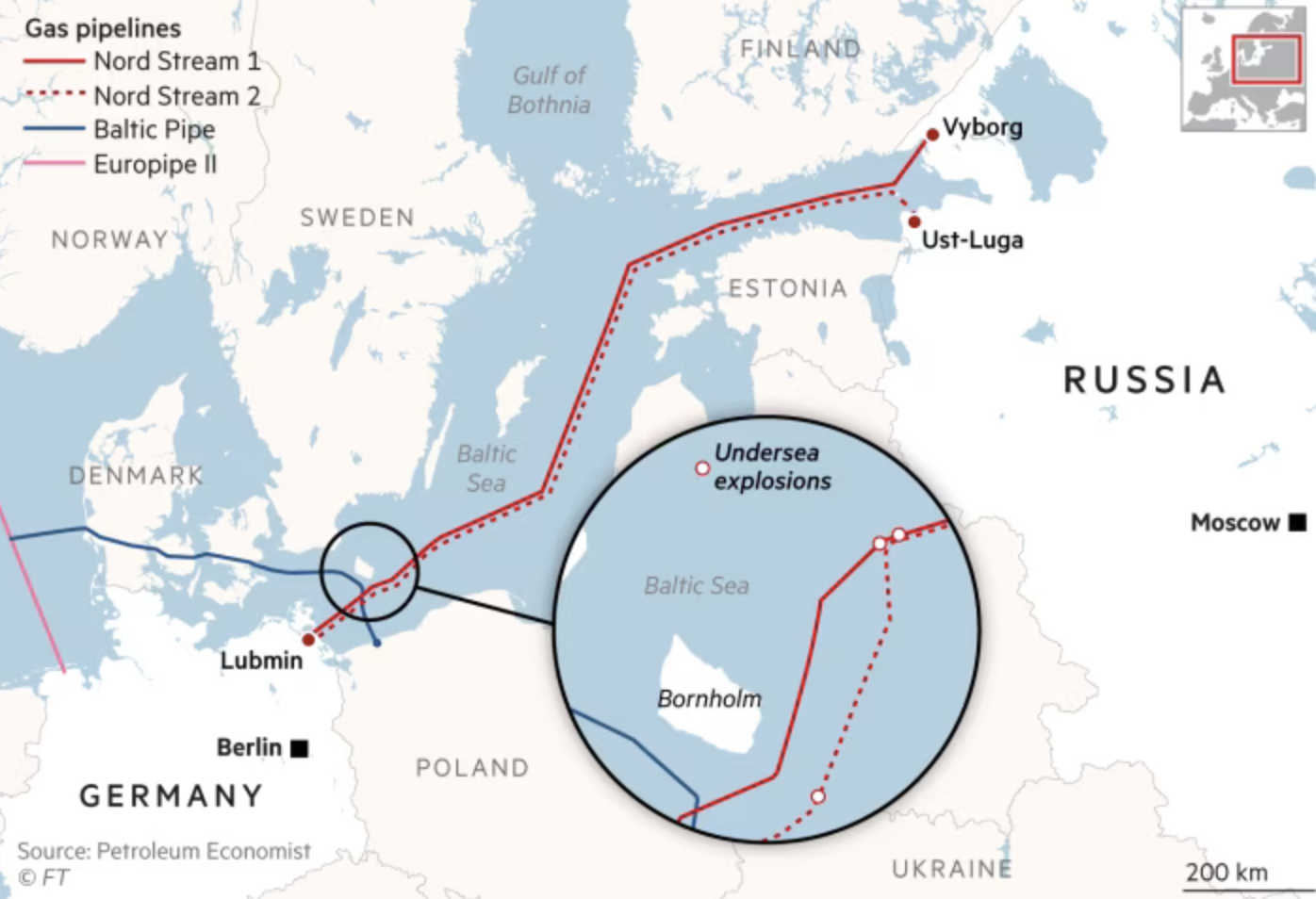 Đường ống Nord Stream 2 - Nguồn: FT.