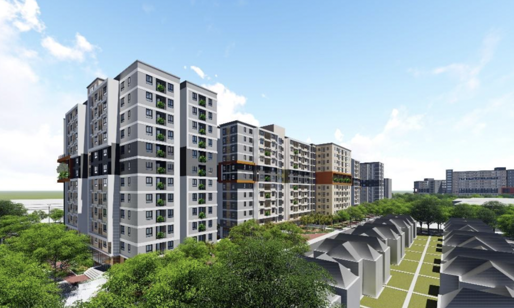 Phối cảnh Khu nhà ở xã hội CT3 - Kim Chung, Đông Anh, Hà Nội