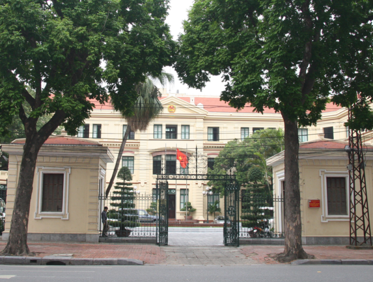 Trụ sở Bộ Lao động - Thương binh và Xã hội (trước khi hợp nhất với Bộ Nội vụ) tại Hà Nội. 