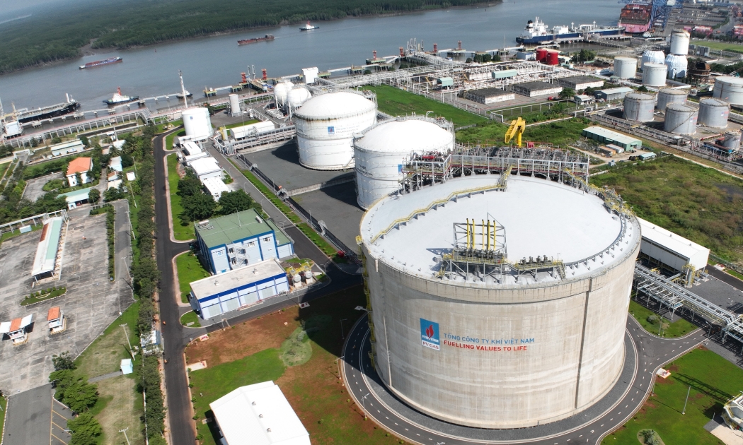 Kho LNG Thị Vải của PV GAS tại Bà Rịa - Vũng Tàu.