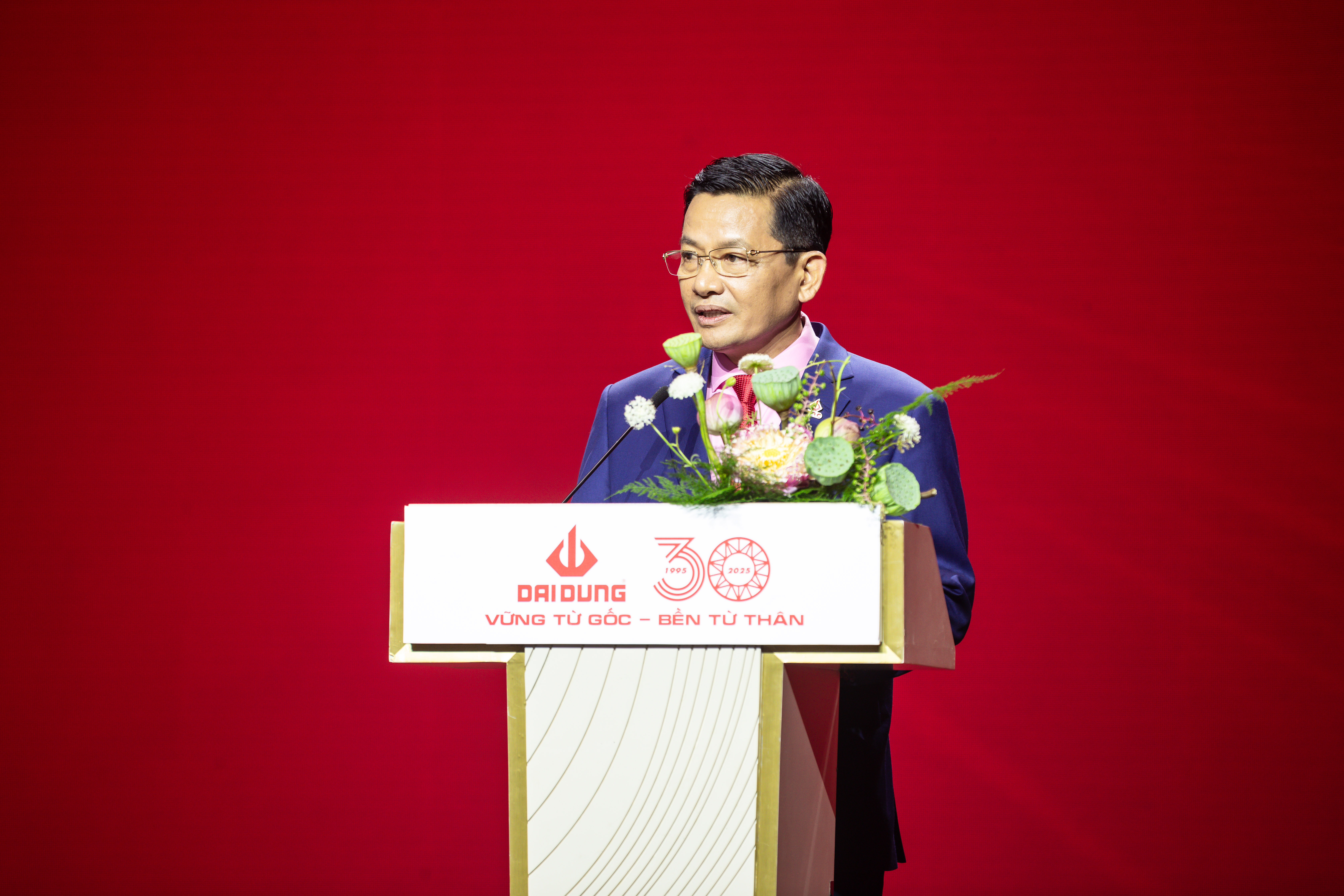 Mr. Trinh Tien Dung, Chairman of the Board and CEO of DaiDung Group, spoke at the event