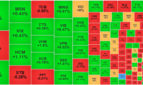 Dòng tiền dịch chuyển về cổ phiếu blue-chips