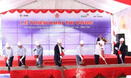 Khởi công đường dây 500KV Lào Cai – Vĩnh Yên, đoạn tuyến qua địa phận tỉnh Phú Thọ.