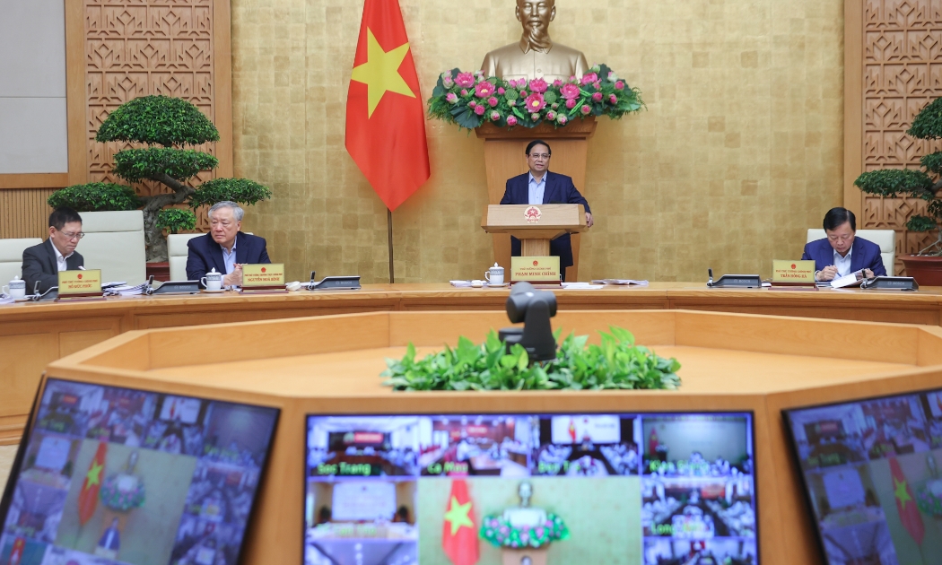 Thủ tướng phát biểu tại phiên họp - Ảnh: VGP