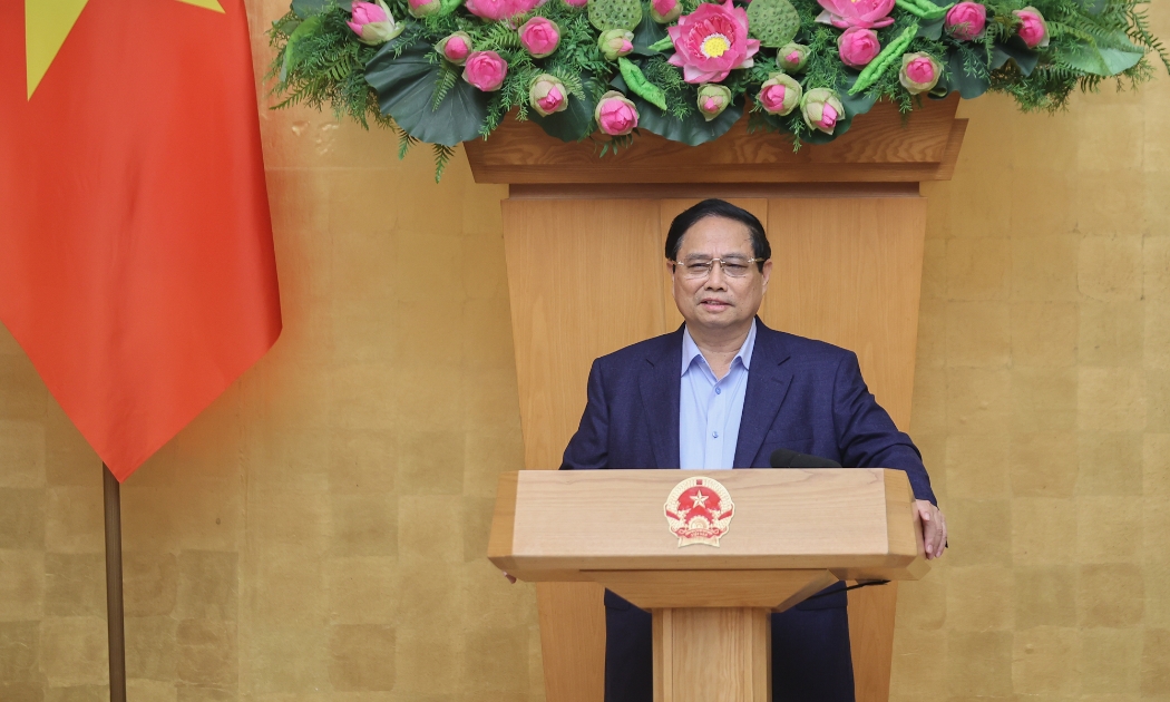 Thủ tướng phát biểu tại phiên họp - Ảnh: VGP
