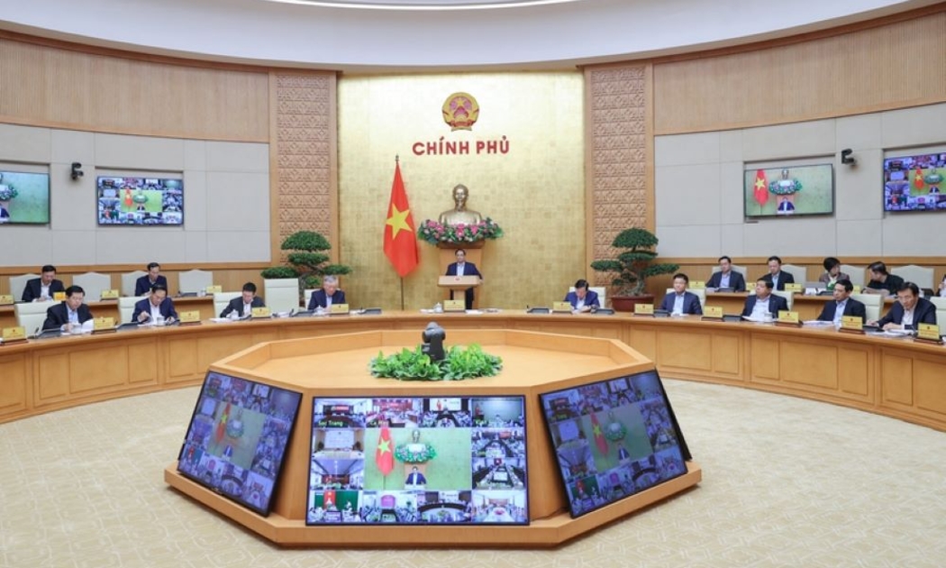Thủ tướng Phạm Minh Chính chủ trì phiên họp Chính phủ ngày 5/3/2025. Ảnh: VPG.