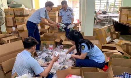 Hàng năm, lực lượng quản lý thị trường thu giữ nhiều sản phẩm thực phẩm chức năng kém chất lượng trên thị trường.