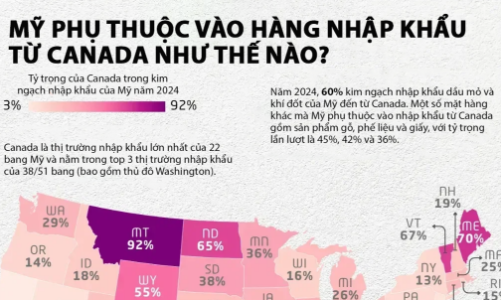 Sự phụ thuộc thương mại giữa Mỹ và Canada