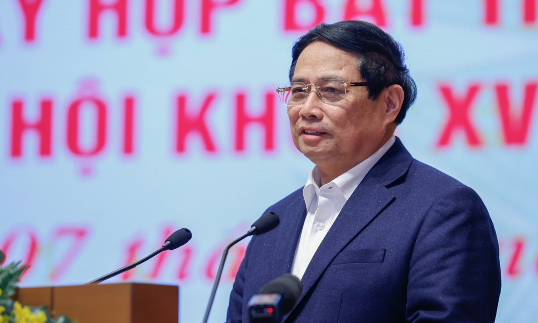 Thủ tướng phát biểu tại hội nghị - Ảnh: VGP