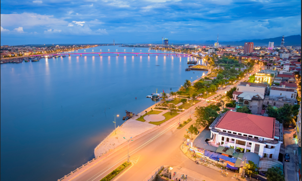 Một góc thành phố Đồng Hới, tỉnh Quảng Bình