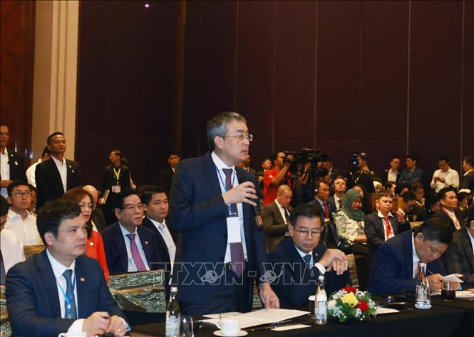 Đại diện doanh nghiệp phát biểu tại tọa đàm - Ảnh: TTXVN