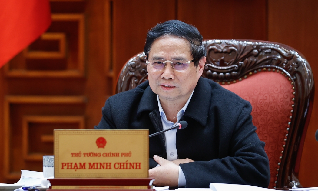 Thủ tướng Phạm Minh Chính phát biểu tại cuộc họp - Ảnh: VGP