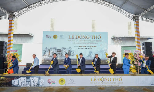 Trung Nguyên động thổ xây nhà máy cà phê lớn nhất Đông Nam Á