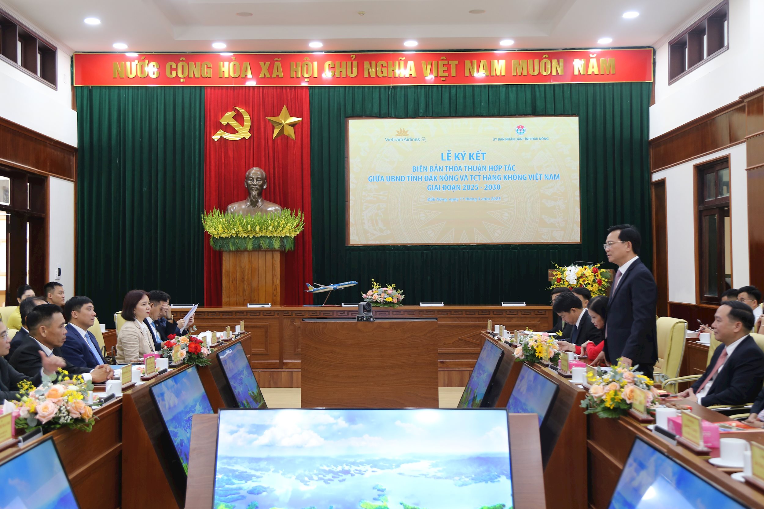 Quang cảnh buổi Lễ Ký kết thoả thuận.