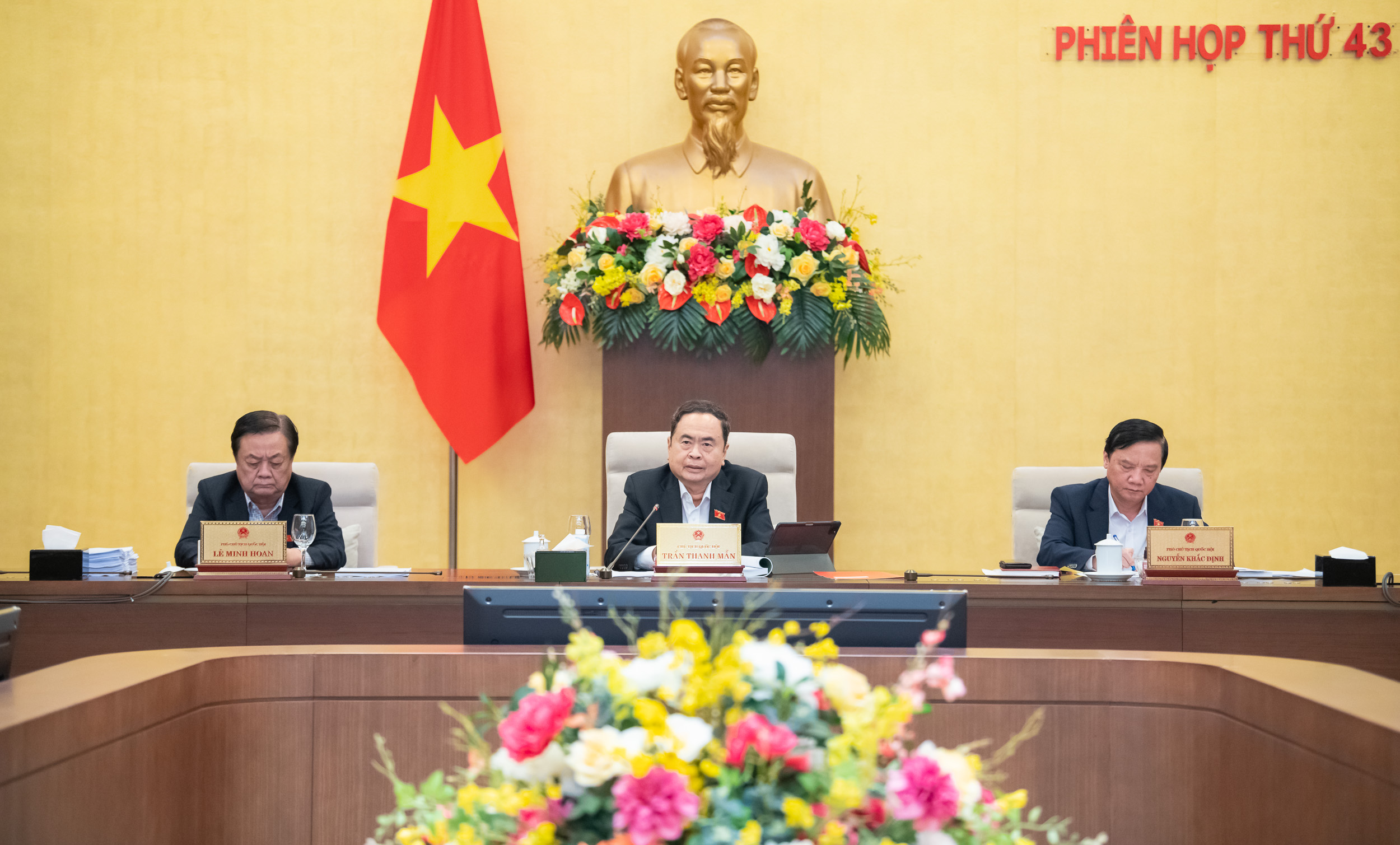 Chủ tịch Quốc hội Trần Thanh Mẫn cho ý kiến tại phiên họp.