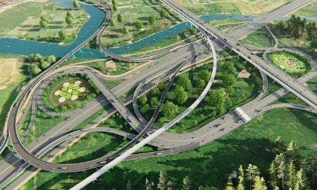 Dự án Vành đai 3 TP.HCM có chiều dài khoảng 76,3 km, tổng mức đầu tư 75.378 tỷ đồng - Ảnh phối cảnh Vành đai 3 TP.HCM.