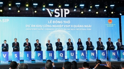 Groundbreaking ceremony for second VSIP in Quang Ngai held