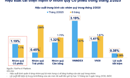 57/68 quỹ cổ phiếu báo lãi trong tháng 2, quỹ nội thắng đậm nhờ 
